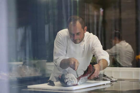 Alexandre Couillon cutting fish