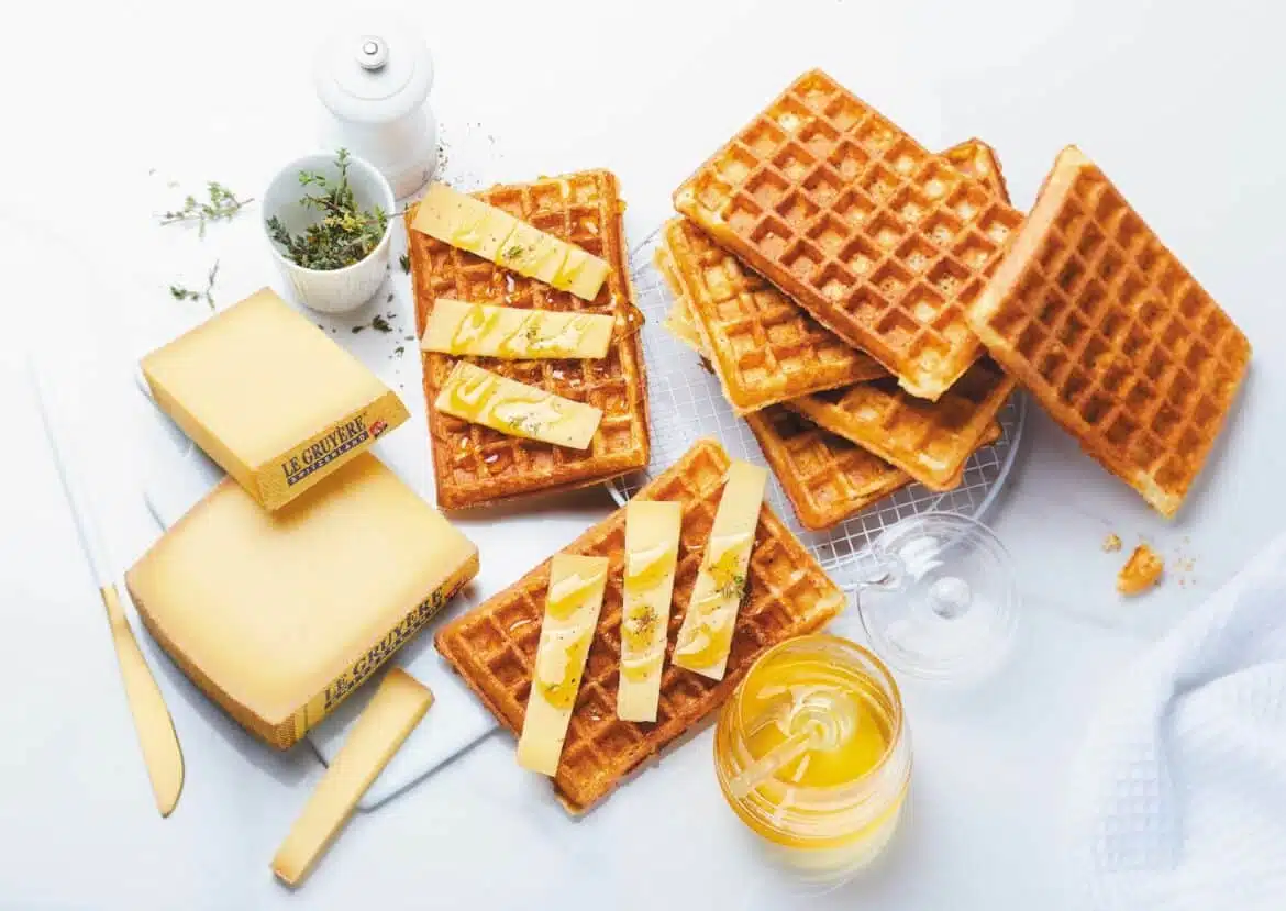 Swiss Gruyère AOP Waffles
